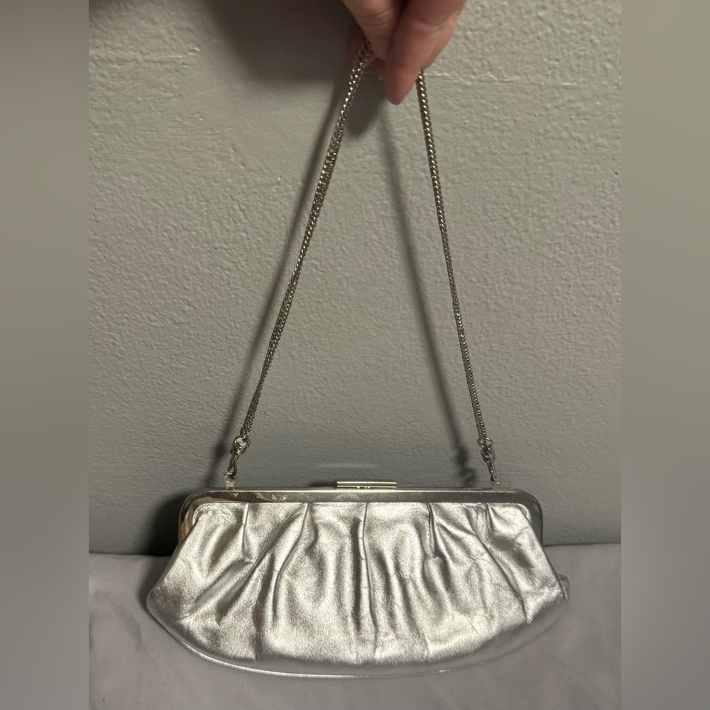 Elegant Giani Bernini Silver Shoulder & Clutch Bag - EUC - Picture 3 of 16